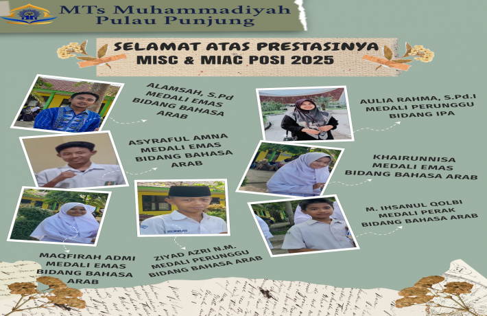 MTs Muhammadiyah Pulau Punjung Raih 7 Medali di MISC dan MIAC POSI 2025